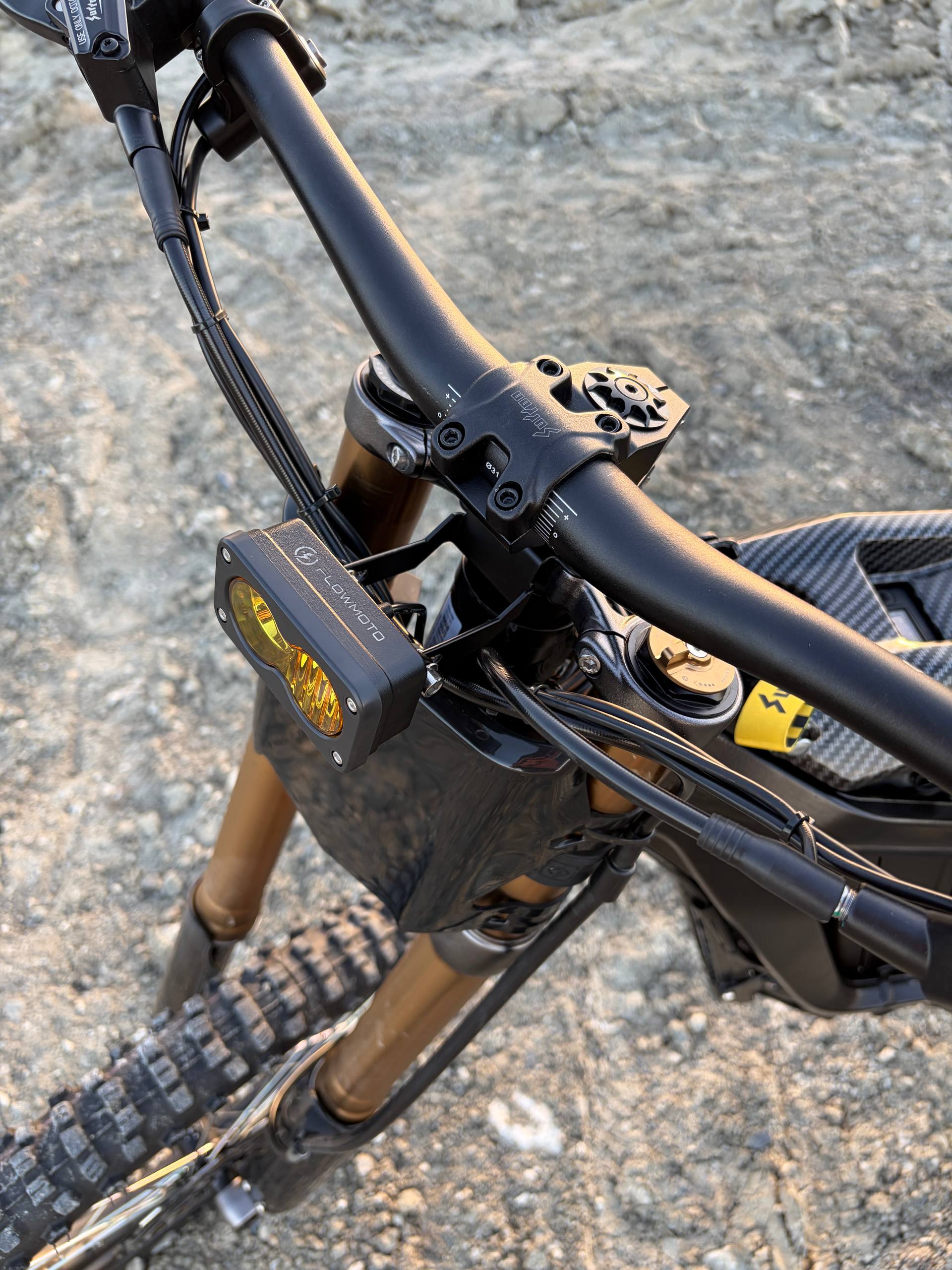 Baja style front light for Surron LBX and Talaria Sting