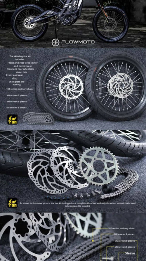 17" Supermoto Wheelset For Surron LBX/ E Ride Pro